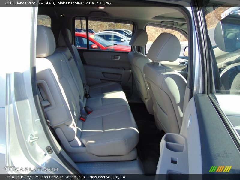 Alabaster Silver Metallic / Gray 2013 Honda Pilot EX-L 4WD