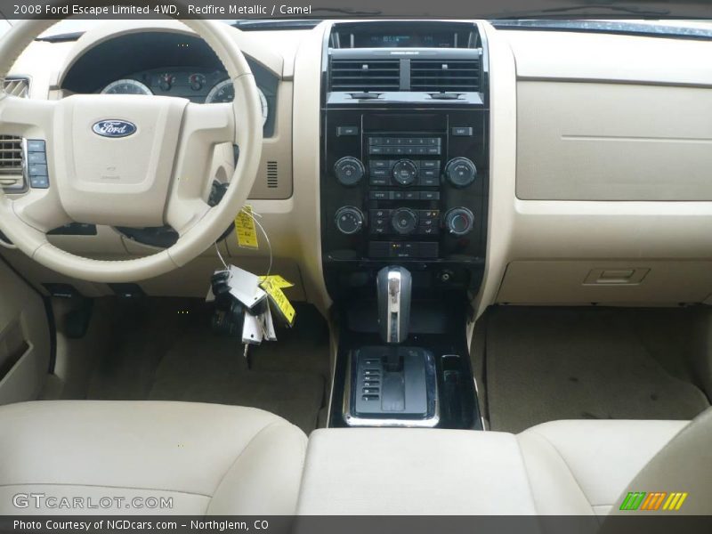 Redfire Metallic / Camel 2008 Ford Escape Limited 4WD