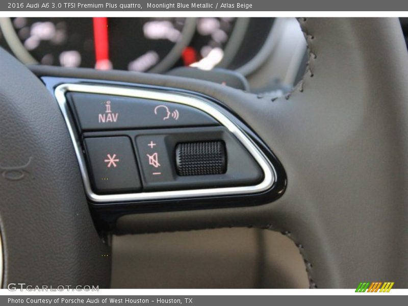 Moonlight Blue Metallic / Atlas Beige 2016 Audi A6 3.0 TFSI Premium Plus quattro