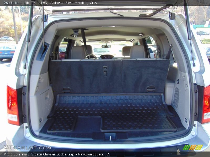 Alabaster Silver Metallic / Gray 2013 Honda Pilot EX-L 4WD