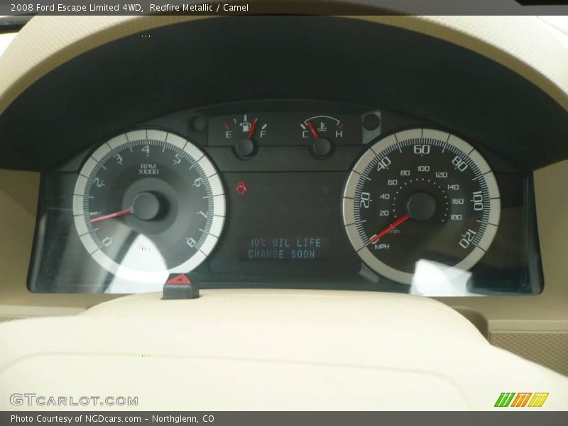 Redfire Metallic / Camel 2008 Ford Escape Limited 4WD