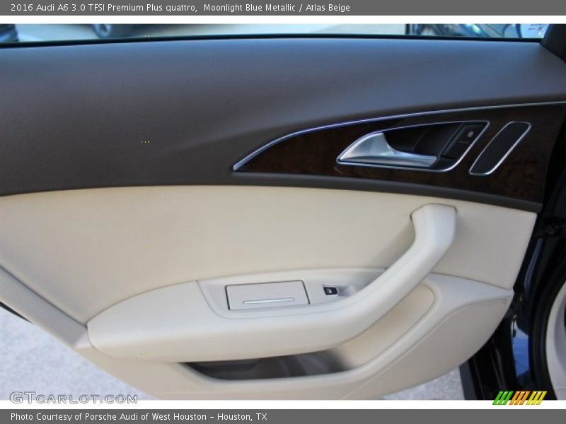 Moonlight Blue Metallic / Atlas Beige 2016 Audi A6 3.0 TFSI Premium Plus quattro