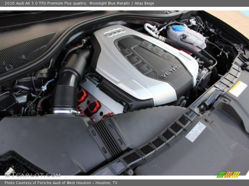 Moonlight Blue Metallic / Atlas Beige 2016 Audi A6 3.0 TFSI Premium Plus quattro