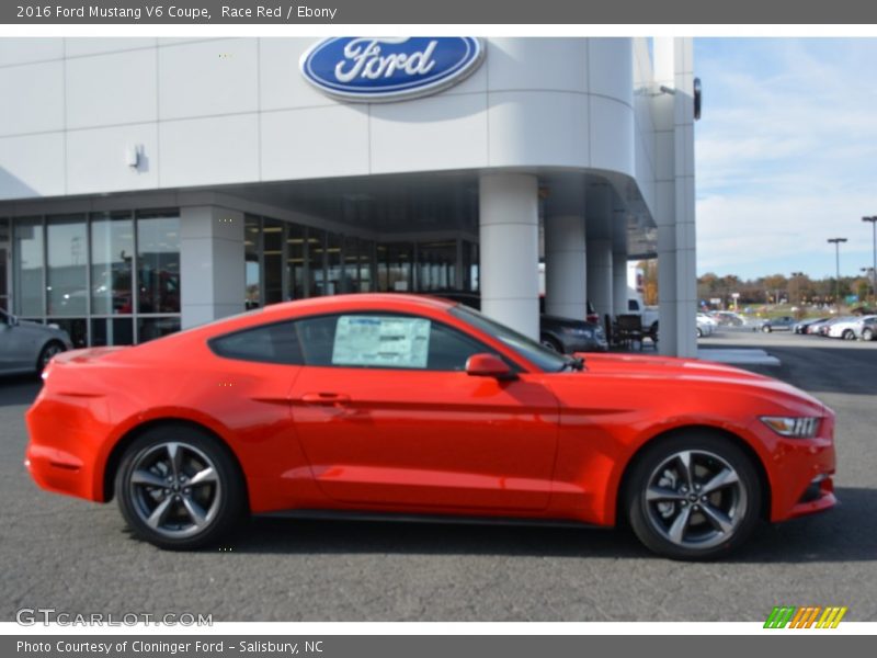 Race Red / Ebony 2016 Ford Mustang V6 Coupe