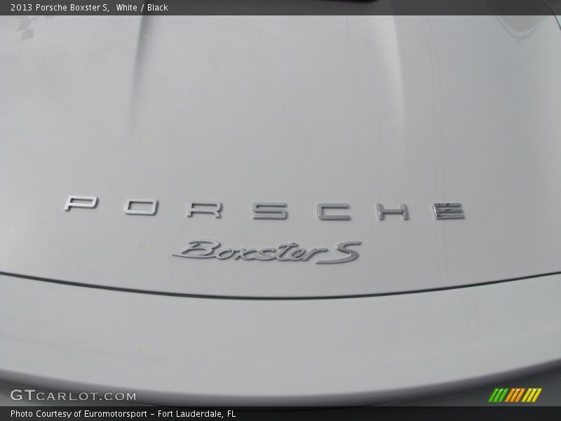 White / Black 2013 Porsche Boxster S