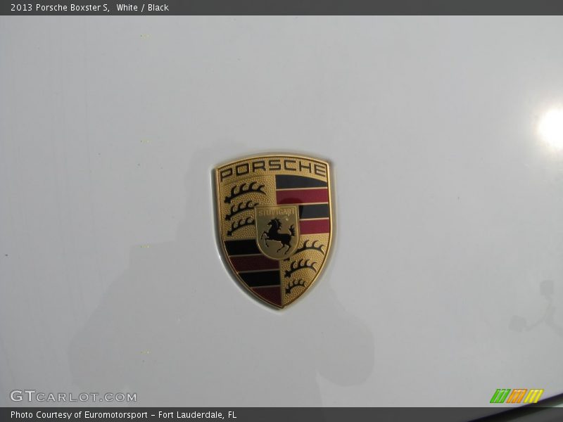 White / Black 2013 Porsche Boxster S