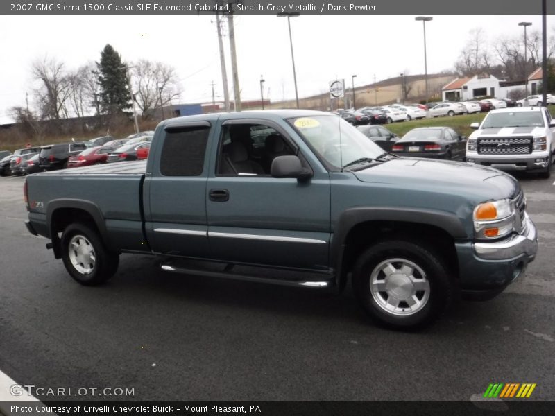 Stealth Gray Metallic / Dark Pewter 2007 GMC Sierra 1500 Classic SLE Extended Cab 4x4