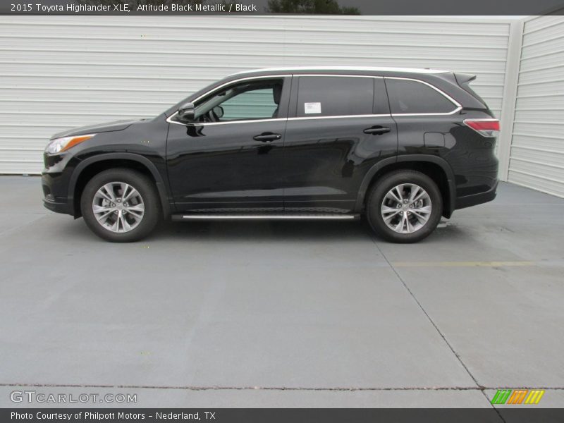 Attitude Black Metallic / Black 2015 Toyota Highlander XLE