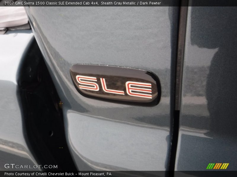 Stealth Gray Metallic / Dark Pewter 2007 GMC Sierra 1500 Classic SLE Extended Cab 4x4