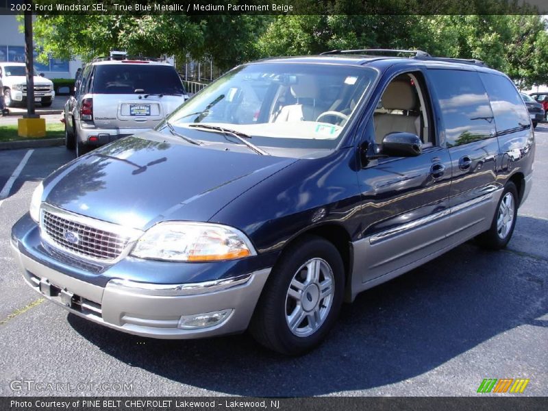 True Blue Metallic / Medium Parchment Beige 2002 Ford Windstar SEL