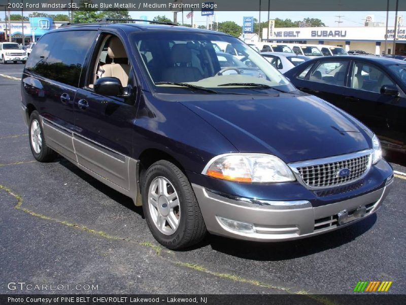 True Blue Metallic / Medium Parchment Beige 2002 Ford Windstar SEL