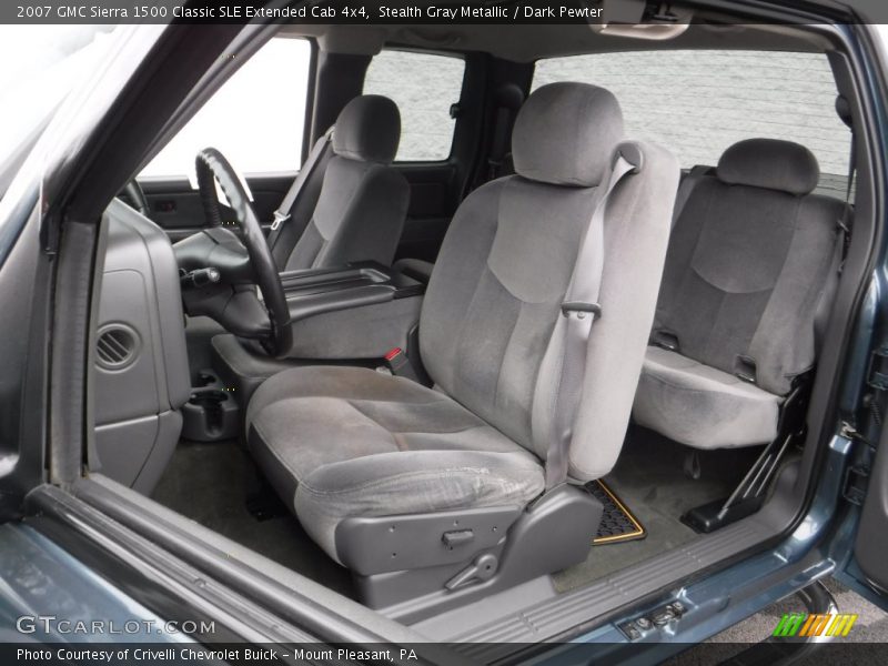  2007 Sierra 1500 Classic SLE Extended Cab 4x4 Dark Pewter Interior