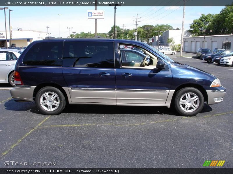 True Blue Metallic / Medium Parchment Beige 2002 Ford Windstar SEL