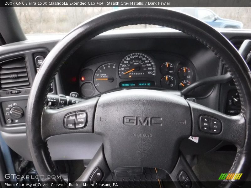 Stealth Gray Metallic / Dark Pewter 2007 GMC Sierra 1500 Classic SLE Extended Cab 4x4