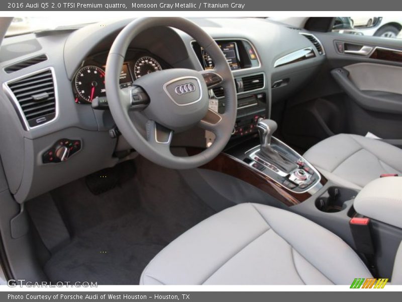 Monsoon Gray Metallic / Titanium Gray 2016 Audi Q5 2.0 TFSI Premium quattro