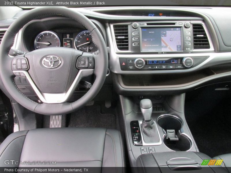 Attitude Black Metallic / Black 2015 Toyota Highlander XLE