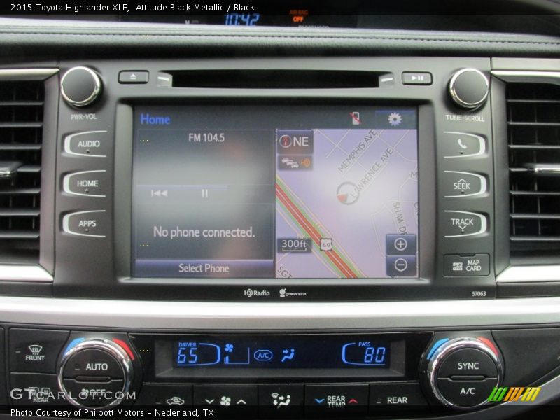 Attitude Black Metallic / Black 2015 Toyota Highlander XLE