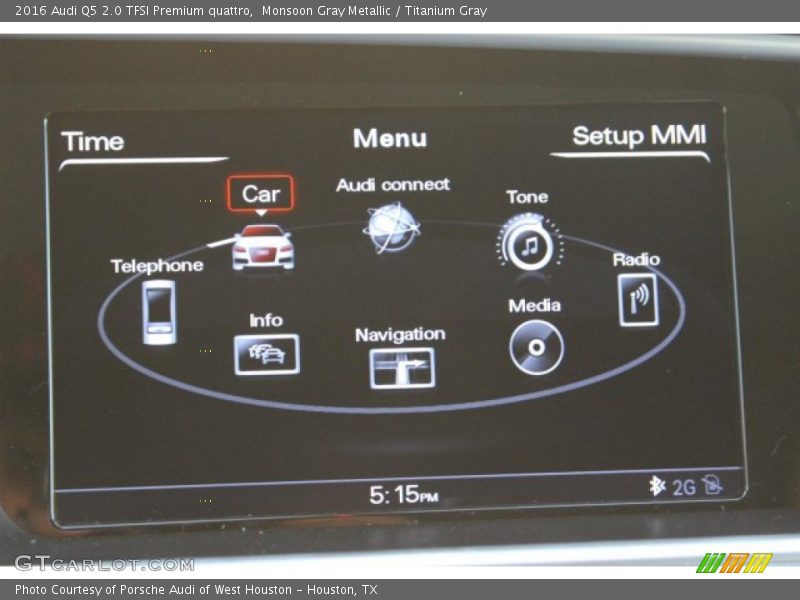Monsoon Gray Metallic / Titanium Gray 2016 Audi Q5 2.0 TFSI Premium quattro