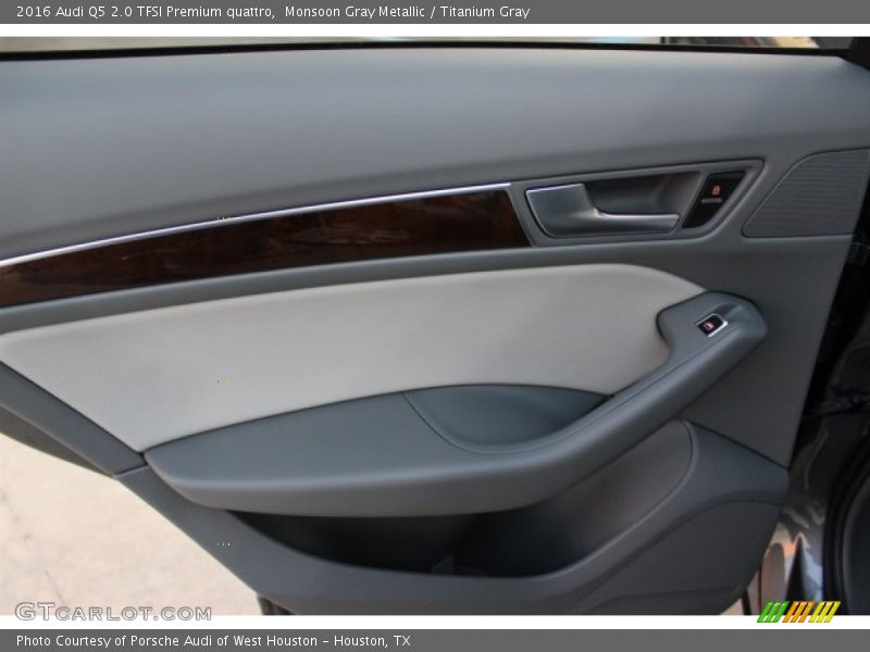 Monsoon Gray Metallic / Titanium Gray 2016 Audi Q5 2.0 TFSI Premium quattro