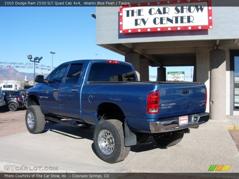 Atlantic Blue Pearl / Taupe 2003 Dodge Ram 2500 SLT Quad Cab 4x4