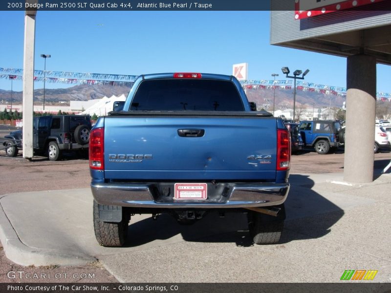 Atlantic Blue Pearl / Taupe 2003 Dodge Ram 2500 SLT Quad Cab 4x4