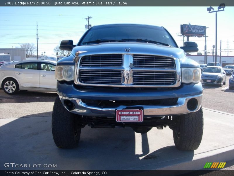 Atlantic Blue Pearl / Taupe 2003 Dodge Ram 2500 SLT Quad Cab 4x4