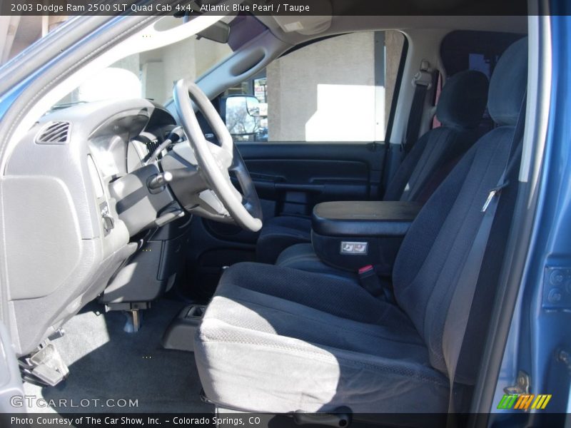 Atlantic Blue Pearl / Taupe 2003 Dodge Ram 2500 SLT Quad Cab 4x4