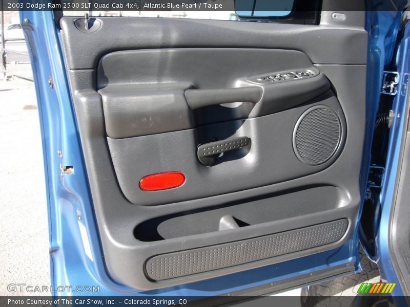 Atlantic Blue Pearl / Taupe 2003 Dodge Ram 2500 SLT Quad Cab 4x4