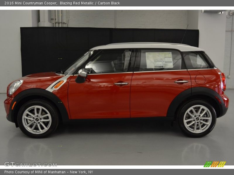 Blazing Red Metallic / Carbon Black 2016 Mini Countryman Cooper
