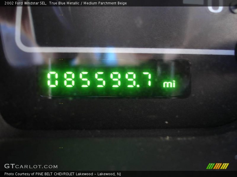 True Blue Metallic / Medium Parchment Beige 2002 Ford Windstar SEL