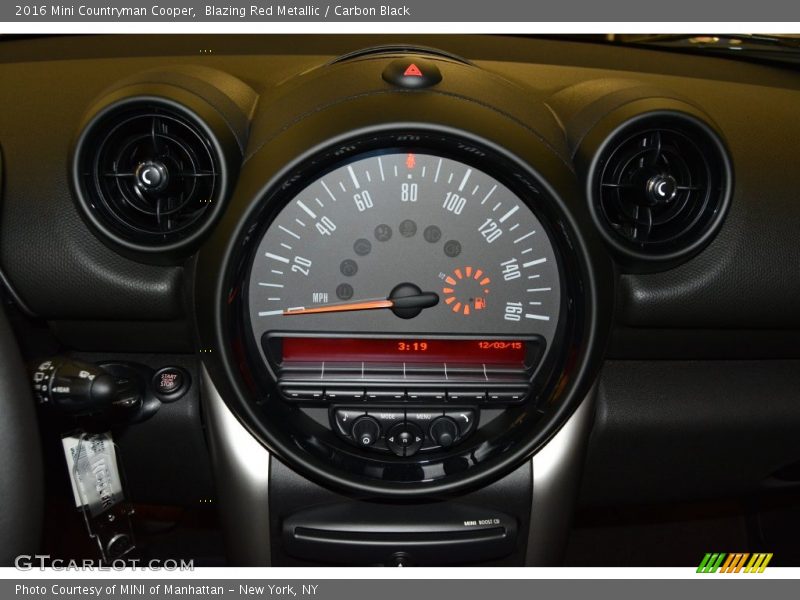 Blazing Red Metallic / Carbon Black 2016 Mini Countryman Cooper