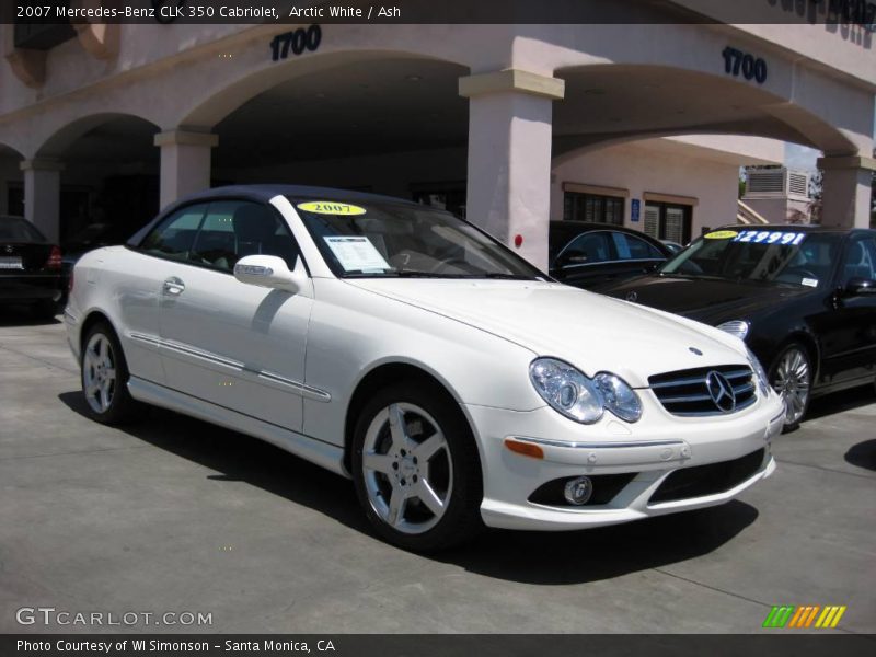 Arctic White / Ash 2007 Mercedes-Benz CLK 350 Cabriolet