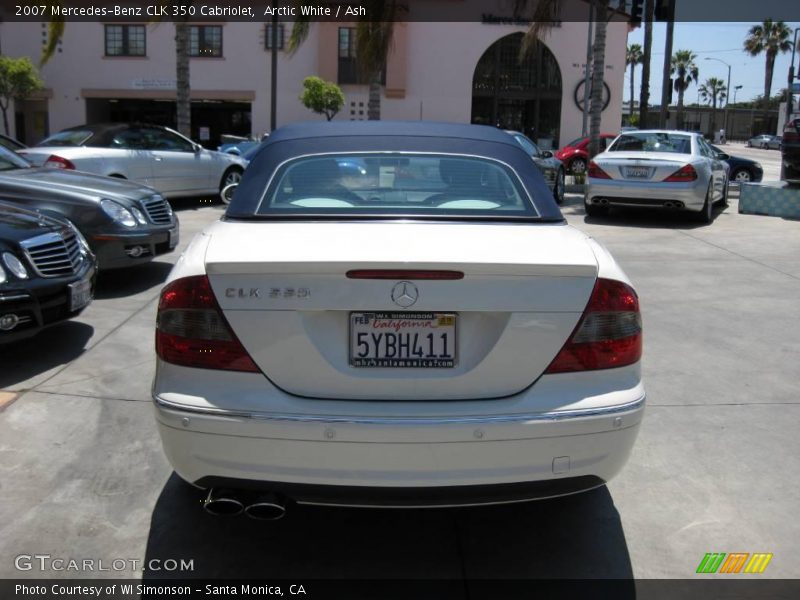 Arctic White / Ash 2007 Mercedes-Benz CLK 350 Cabriolet
