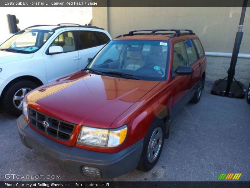 Canyon Red Pearl / Beige 1999 Subaru Forester L