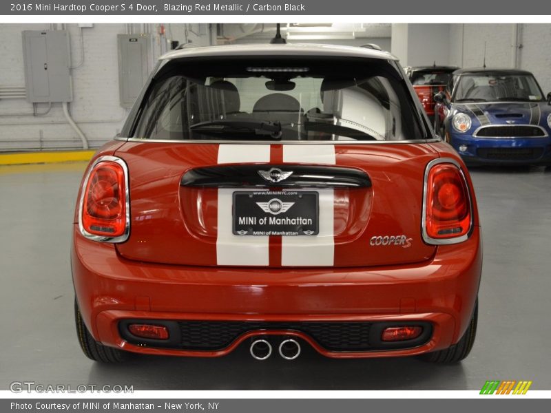 Blazing Red Metallic / Carbon Black 2016 Mini Hardtop Cooper S 4 Door