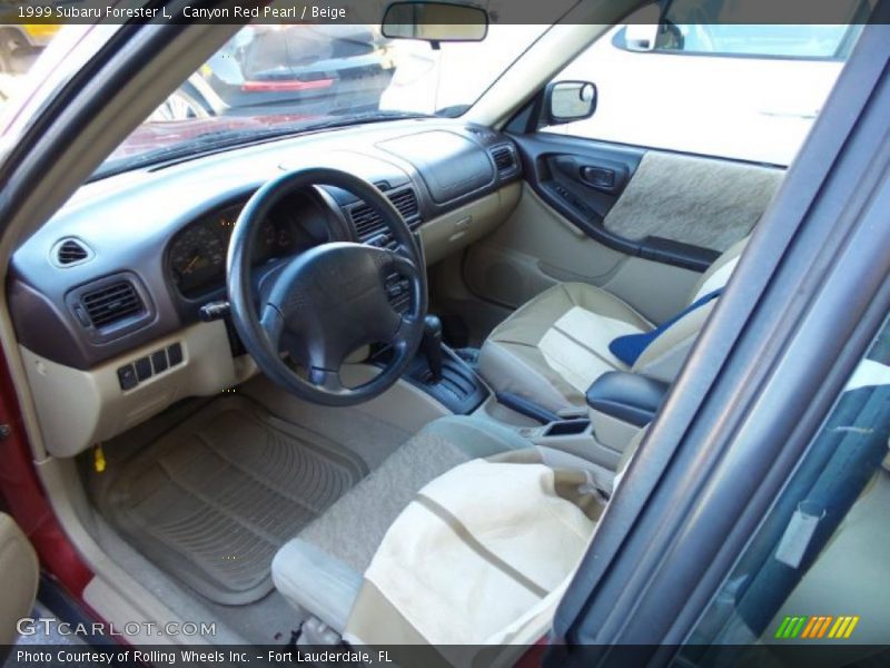 Canyon Red Pearl / Beige 1999 Subaru Forester L