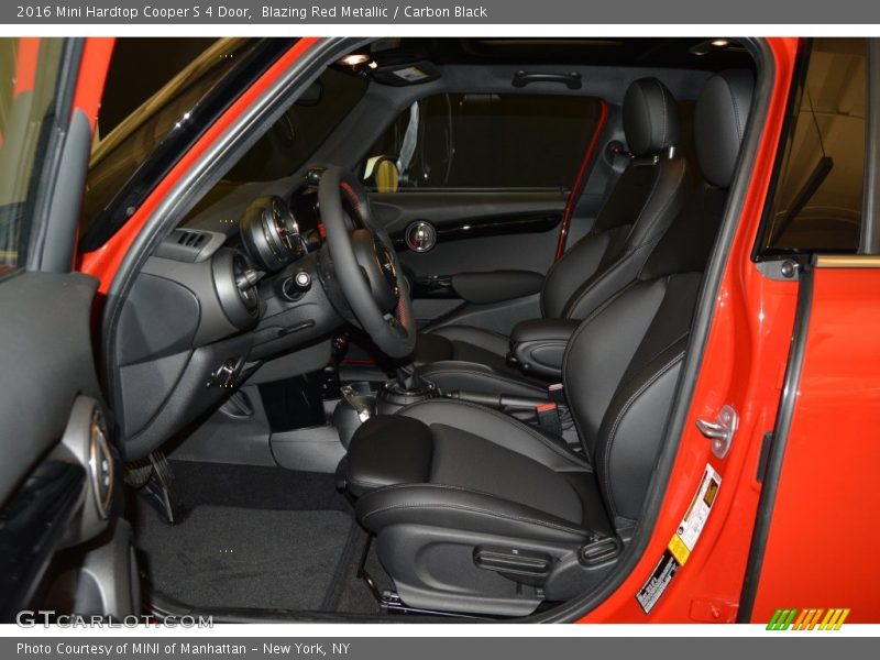 Blazing Red Metallic / Carbon Black 2016 Mini Hardtop Cooper S 4 Door