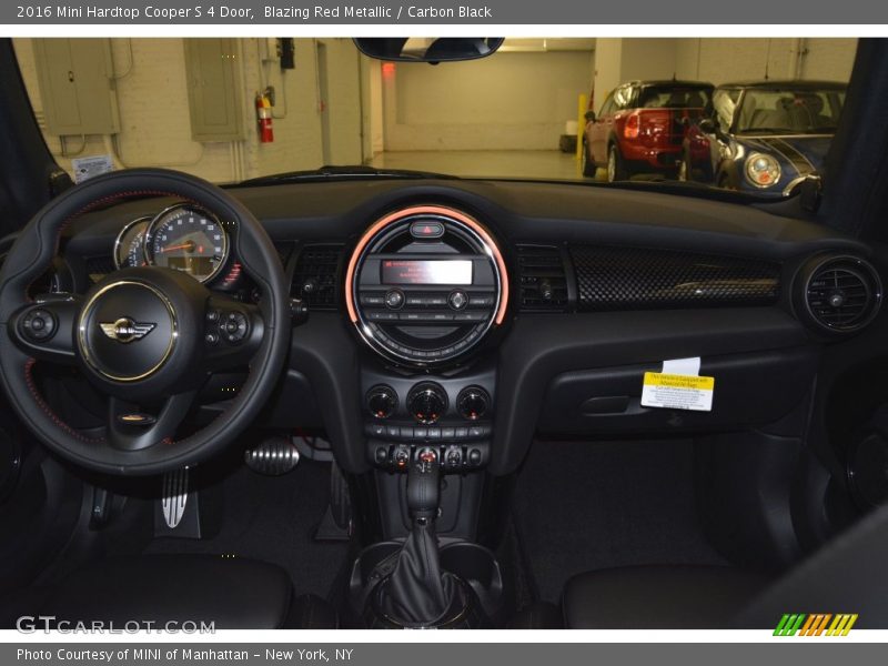 Blazing Red Metallic / Carbon Black 2016 Mini Hardtop Cooper S 4 Door