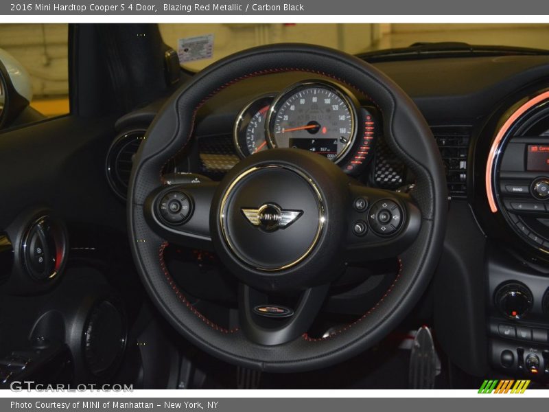 Blazing Red Metallic / Carbon Black 2016 Mini Hardtop Cooper S 4 Door