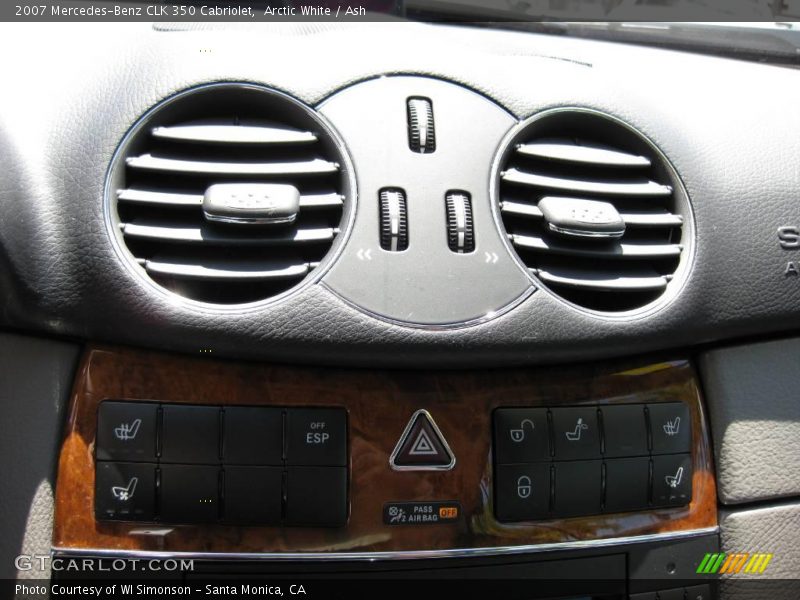 Arctic White / Ash 2007 Mercedes-Benz CLK 350 Cabriolet
