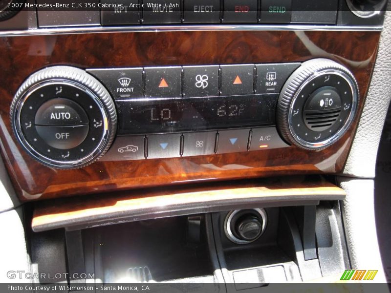 Arctic White / Ash 2007 Mercedes-Benz CLK 350 Cabriolet