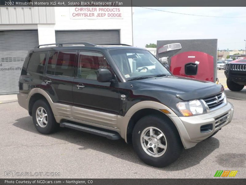 Solano Black Pearlescent / Tan 2002 Mitsubishi Montero XLS 4x4