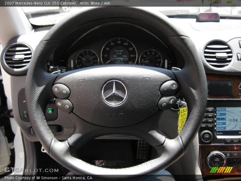 Arctic White / Ash 2007 Mercedes-Benz CLK 350 Cabriolet
