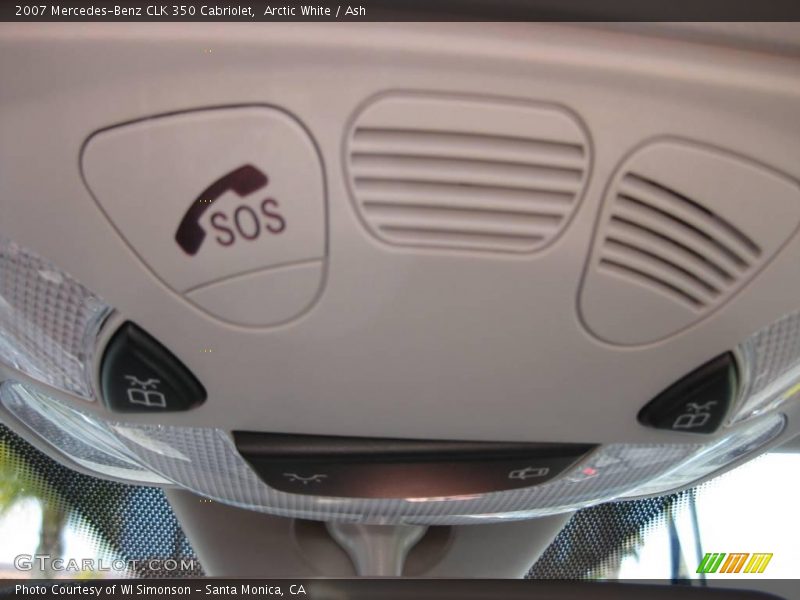 Arctic White / Ash 2007 Mercedes-Benz CLK 350 Cabriolet