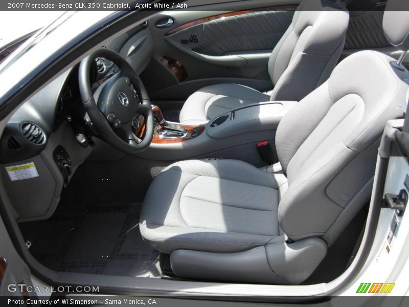 Arctic White / Ash 2007 Mercedes-Benz CLK 350 Cabriolet