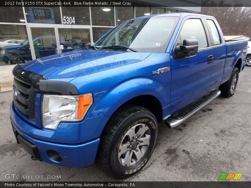 Blue Flame Metallic / Steel Gray 2012 Ford F150 STX SuperCab 4x4