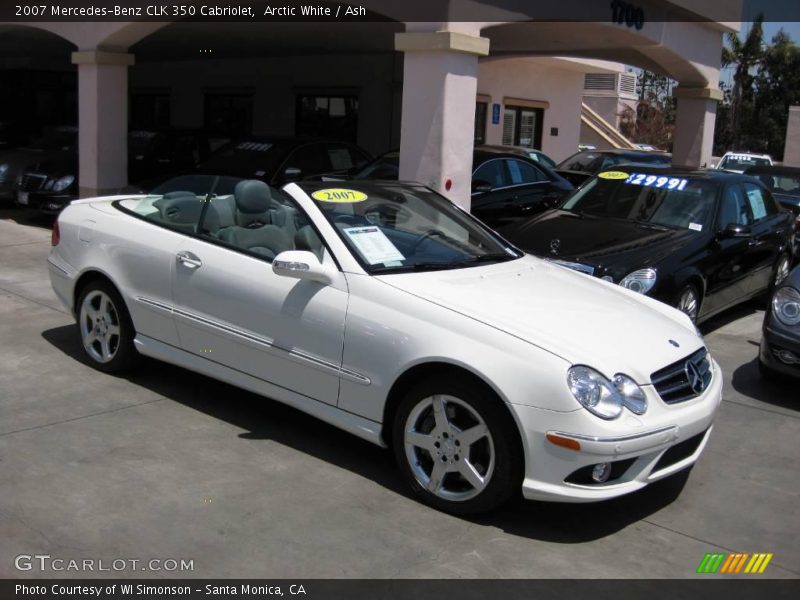 Arctic White / Ash 2007 Mercedes-Benz CLK 350 Cabriolet