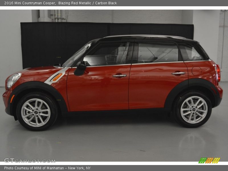 Blazing Red Metallic / Carbon Black 2016 Mini Countryman Cooper