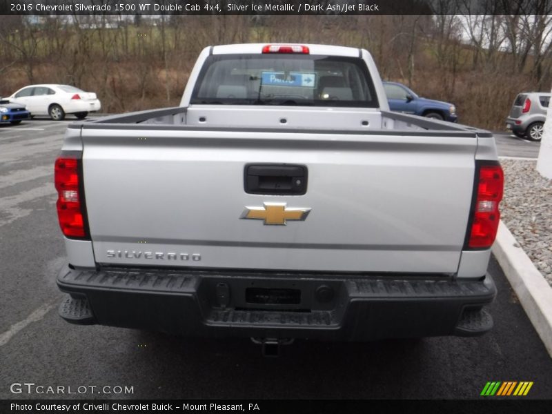 Silver Ice Metallic / Dark Ash/Jet Black 2016 Chevrolet Silverado 1500 WT Double Cab 4x4