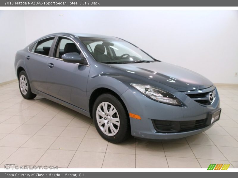 Steel Blue / Black 2013 Mazda MAZDA6 i Sport Sedan